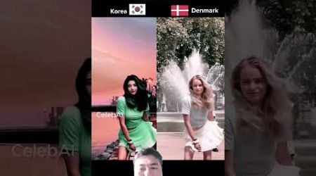 Dancing AI Korean Vs Denmark #dance #dancinggirl