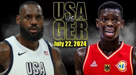 Team USA vs Germany Full Game Highlights - 2024 Olympics | July 22, 2024