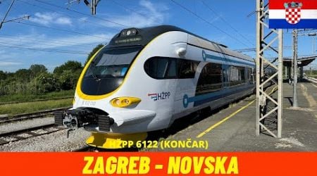Cab Ride Zagreb - Novska (M102 and M103 Railway, Croatia) train driver&#39;s view 4K
