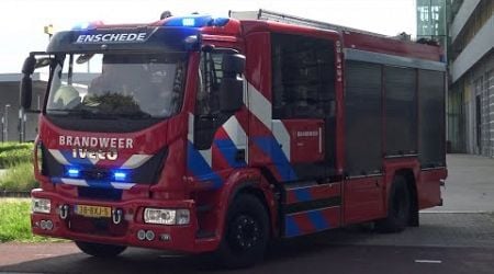 Brandweer Enschede 05 4131 P1 naar een woningbrand aan de Hyacintstraat in Enschede