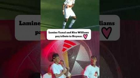 Lamine Yamal and Nico Williams&#39; dance tribute to Neymar #shorts #football #yamal #williams