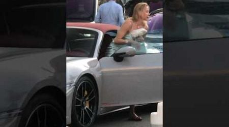 Billionaire woman getting out of her Porsche Turbo S #billionaire #monaco #luxury#trending#lifestyle