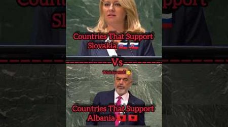 Countries That Support Slovakia Vs Albania #shorts