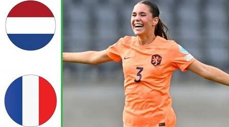 Netherlands vs France | Highlights | U19 Women&#39;s European Championship Semi-Final 24-07-2024