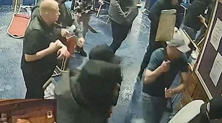 CCTV footage shows 60-strong armed Irish gang engaged in 'ridiculous' violence in 'warzone' at boxing event 