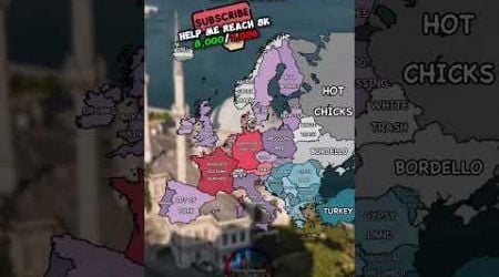 EUROPE ACCORDING TO TURKEY| #map #mapper #geography #europe #turkey #viral #shorts #mapping