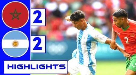 Argentina vs Morocco (2-2) All Goals | Extended Highlights | Paris Olympics 2024