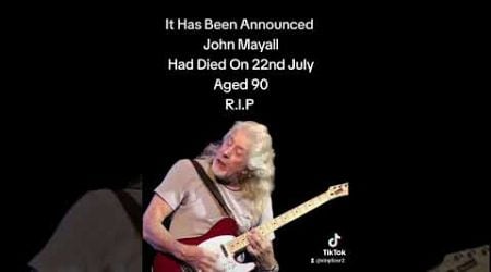 John Mayall Dies Aged 90 #rip, #dies, #musicnews,