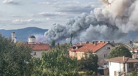 Fireworks warehouse complex near Sofia bursts into flames