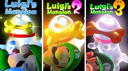 Evolution of Polterpup in Luigi&#39;s Mansion (2013-2024)