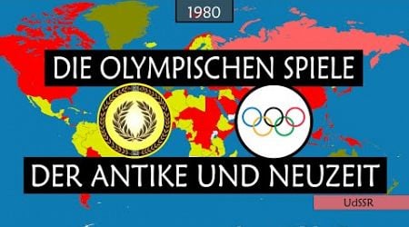 Die Olympischen Spiele der Antike und Moderne - Geschichte auf einer Karte