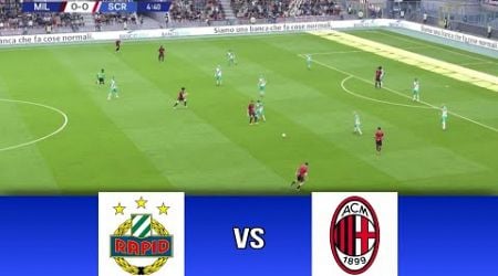 SK Rapid vs AC Milan 1-1 | Club Friendly 2024 | Match Highlights | Video Game Simulation