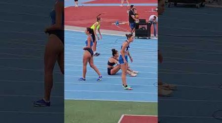 Women&#39;s 100m hurdles. Cyprus. Nicosia.