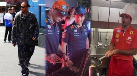 Max &amp; Carlos make Waffles in Belgium | Max Verstappen Lewis Hamilton &amp; more F1 Drivers arrive in Spa