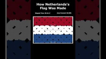 How Netherlands&#39;s Flag Was Made #simulation #adhd #satisfying