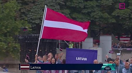 Video: Latvian team at the Olympics opening ceremony