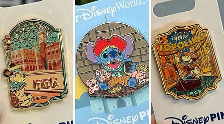 New Mickey Mouse Italy and Stitch Pirate Pins Available at Walt Disney World