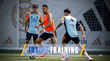 Fitness and ball work at Real Madrid City