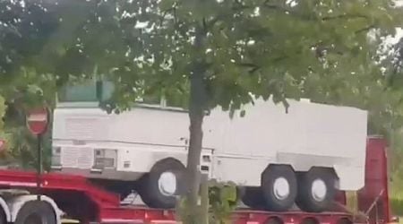 Two water cannon trucks arrive at garda headquarters ahead of another planned protest in Coolock 