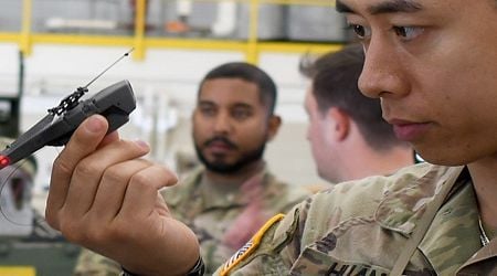 National Guard soldiers training with 'pocket-sized' drones