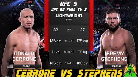 UFC 5 - CERRONE VS STEPHENS