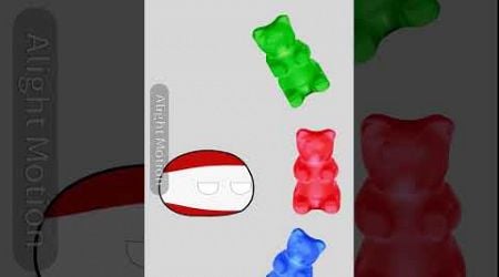 Countryballs Animation|Gummy bears be like#countryballs #coutry #austria #edit #gummybear