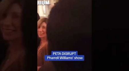 Pharrell William pre-Olympics fashion show DISRUPTED by PETA