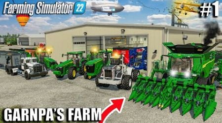 I INHERITED GRANDPA&#39;S $5,000,000 FARM | Episode 1 | Farming Simulator 22