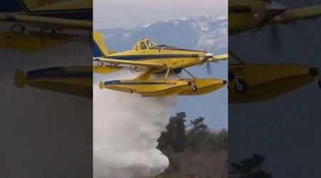 Air Tractor AT-802AF Fire Boss - Close-up Water Bomb!