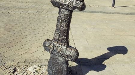 The Sword of Pribina in Nitra, Slovakia