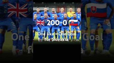 One like=one goal for Slovakia