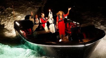 Carl Lewis, Rafael Nadal, and Serena Williams Endure Challenging Seine Boat Ride with Olympic Flame