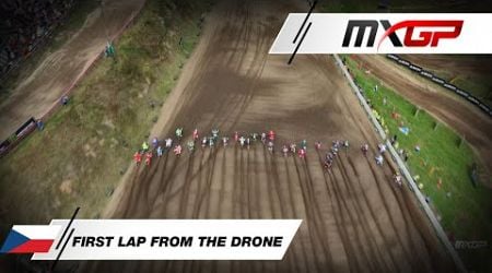 First Lap from the drone | MXGP Race 2 | MXGP of Czech Republic 2024 #MXGP #Motocross
