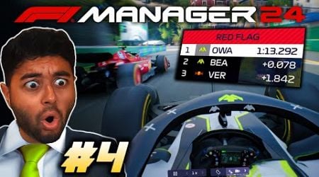 OMG! Red Flag in Monaco Gives Us A HUGE Chance! - F1 Manager 24 &#39;CREATE A TEAM&#39; CAREER Part 4
