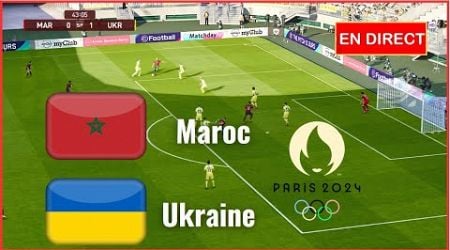 Maroc vs Ukraine en direct aujourd&#39;hui JO de Paris 2024 complet Simulation de football Gameplay PC