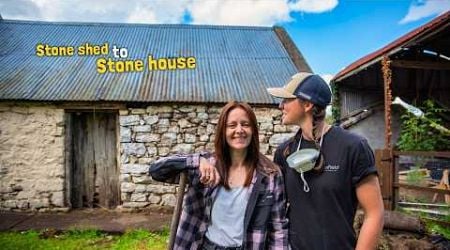 STONE SHED to STONE HOUSE! Off grid Irish cottage renovation.
