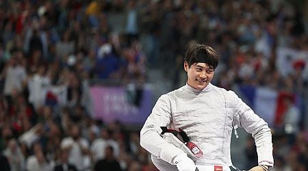 (Olympics) Oh Sang-uk wins gold in men's individual sabre fencing