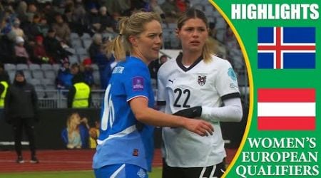 Iceland vs Austria || HIGHLIGHTS || Women&#39;s Euro 2025 Qualifiers