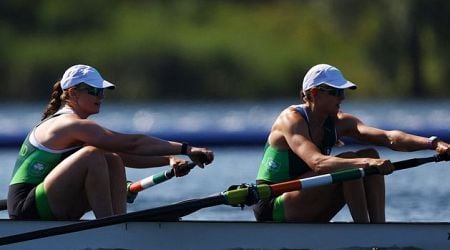 Olympics Day 2: Rowers Ross Corrrigan and Nathan Timoney next of the Irish in action