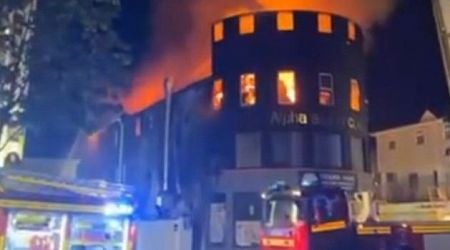 Apartments evacuated as large fire rips through building in Longford town