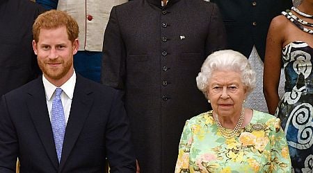 Prince Harry's stunned two-word reaction after late Queen's eye-raising Olympics move
