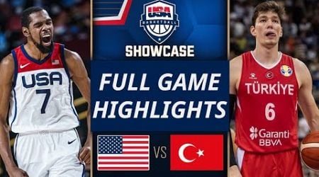 USA vs Turkey [ Full Game ] Today Olympic Paris 2024 | USAB SHOWCASE