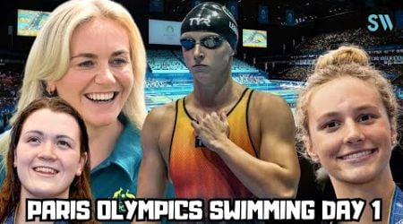Day 1 Olympic Swimming | Paris 2024 | Titmus Repeats, Lukas Martens Dominates + 4x100 Free Relays