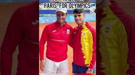 Rafa Nadal at Paris for Olympics 2024!! #olympics #paris #nadal #tennis #carlosalcaraz