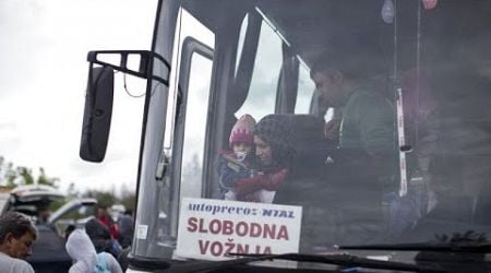 Over 30 injured as migrant van overturns in Serbia