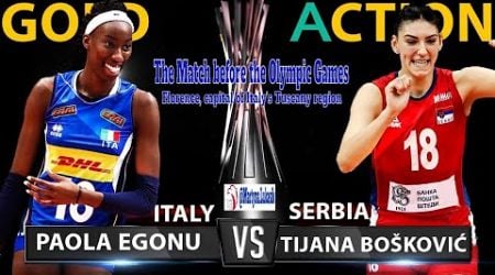 Serbia vs Italy in Paris Pre-Olympic Tournament