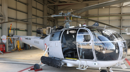  AFM helicopter sustains damage before taking off 