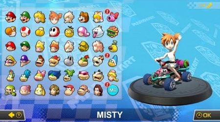 What if you play Misty in Mario Kart 8 Deluxe (DLC Courses) 4K