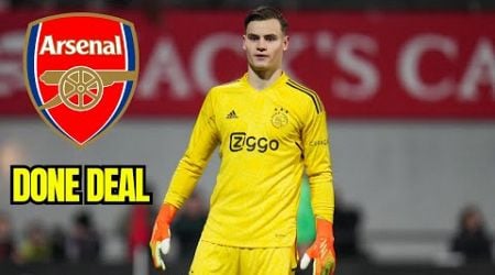 ARSENAL AGREE TO SIGN YOUNG AJAX GOALKEEPER