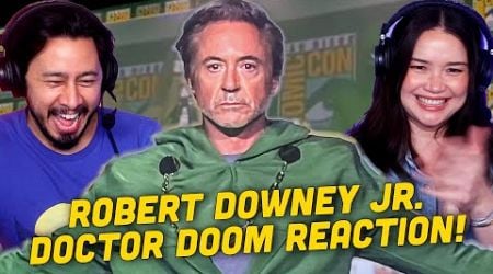 ROBERT DOWNEY JR. DOCTOR DOOM REVEAL Reaction! | Marvel | Avengers Doomsday | SDCC 2024